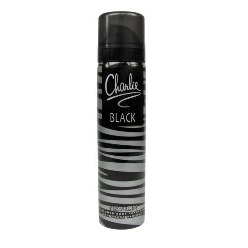 Buy Charlie Black Body Spray 75ml - Premium Quality Toiletries Online - Product Image Buy Charlie Black Body Spray 75ml - Premium Quality Toiletries Online - Product Image